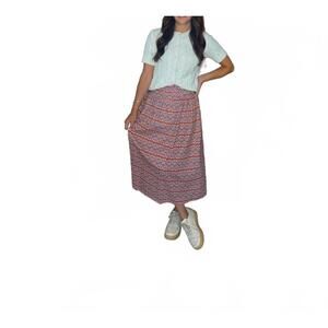 NEW SINCERELY OURS luna boho tile skirt in pink